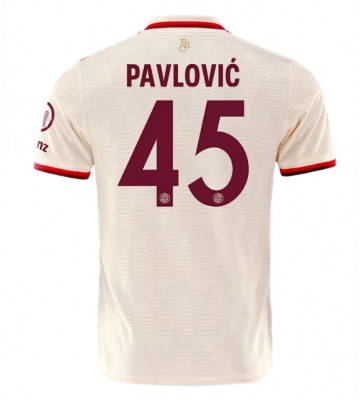 Bayern Munich Aleksandar Pavlovic #45 Tredje trøje 2024-25 Kort ærmer